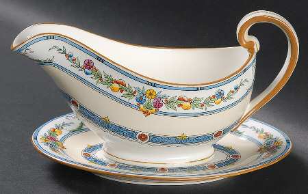 Helena Blue Gravy Boat & Underplate