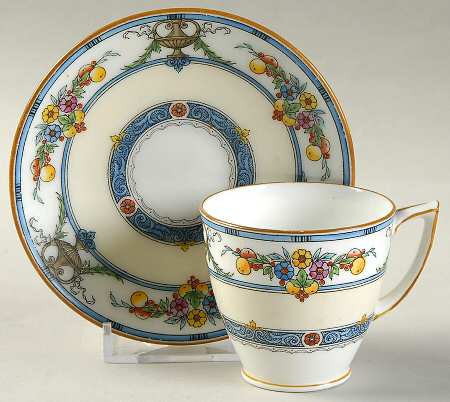 Helena Blue Footed Demitasse Cup & Saucer Set