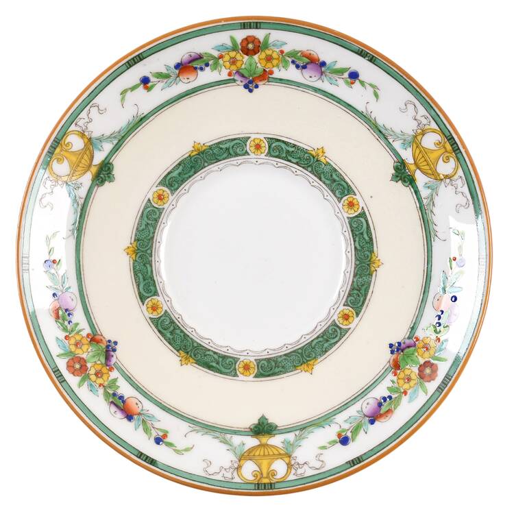 Helena Green Saucer for Bouillon Cup