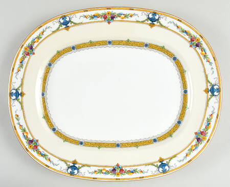 Helena Yellow (Dark) 14" Oval Serving Platter