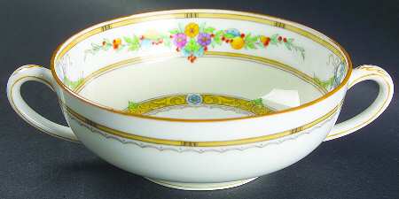 Helena Yellow (Dark) Footed Cream Soup Bowl