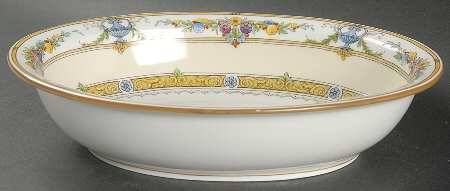 Helena Yellow (Dark) 9" Oval Vegetable Bowl