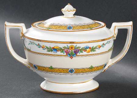 Helena Yellow (Dark) Sugar Bowl & Lid
