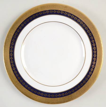 Imperial Gold Cobalt & Gold Salad Plate