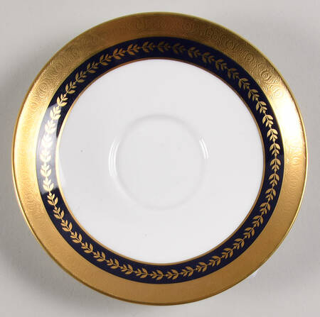 Imperial Gold Cobalt & Gold Saucer