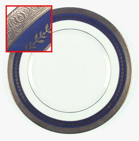 Imperial Gold Cobalt & Gold Dinner Plate