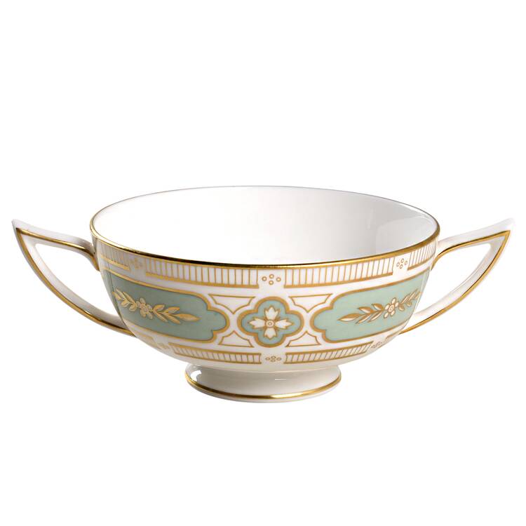 Imperial Jade Footed Cream Soup Bowl