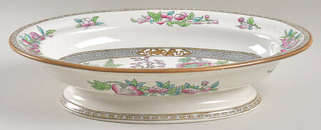 Indian Tree (Smooth) 11" Oval Vegetable Bowl by Minton