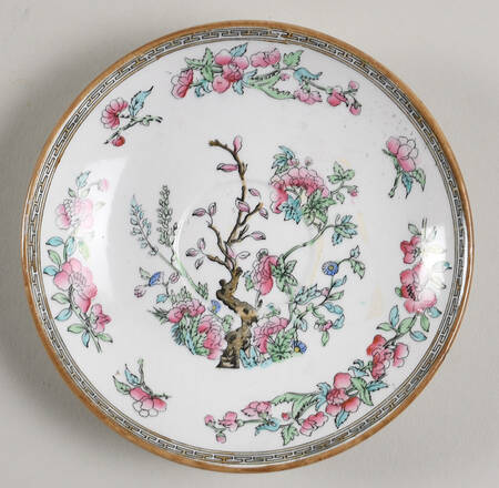 Indian Tree (Smooth) Saucer for Flat Demitasse Cup