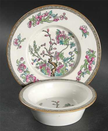 Indian Tree (Smooth) Ramekin & Saucer Set