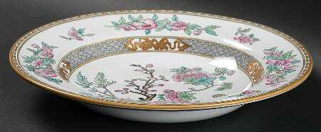 Indian Tree (Smooth) Large Rim Soup Bowl