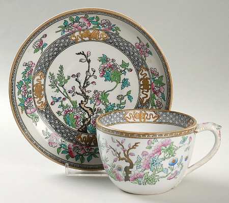 Indian Tree (Smooth) Flat Cup & Saucer Set