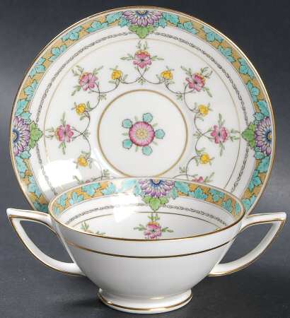 Iolanthe Footed Bouillon Cup & Saucer