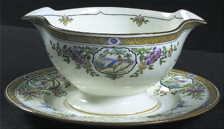 Japonica Gravy Boat with Attached Underplate