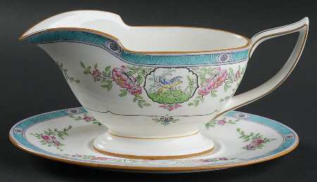 Japonica (Scalloped) Gravy Boat & Underplate