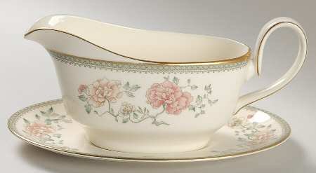 Jasmine Gravy Boat & Underplate by Minton