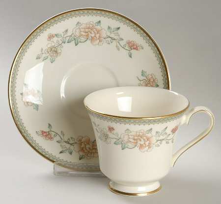 Footed Cup & Saucer Set