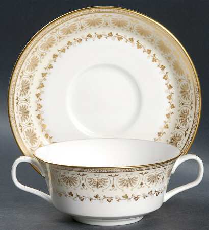 Jubilee Flat Cream Soup Bowl & Saucer Set