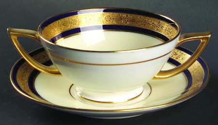 K163 Footed Bouillon Cup & Saucer
