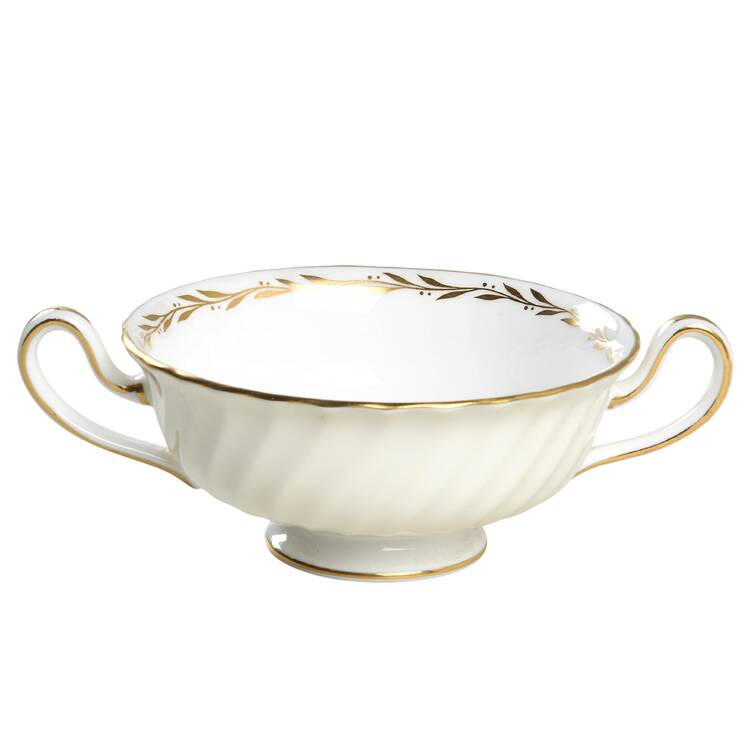 Lady Devonish Footed Cream Soup Bowl