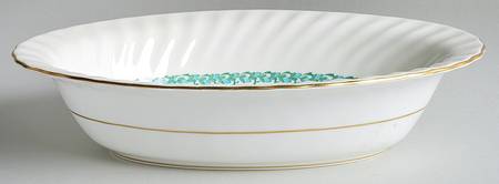 Lady Rodney (Cream Rim) 10" Oval Vegetable Bowl