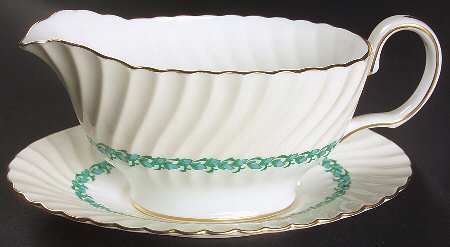 Lady Rodney (Cream Rim) Gravy Boat & Underplate