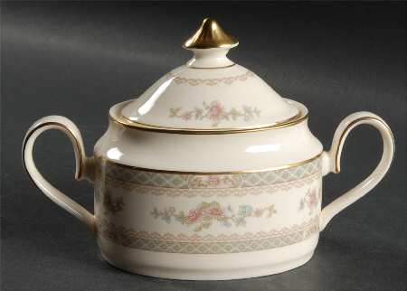 Legacy (Pink Flowers) Sugar Bowl & Lid