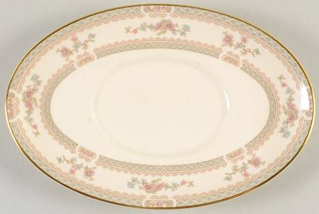Legacy (Pink Flowers) Underplate for Gravy Boat