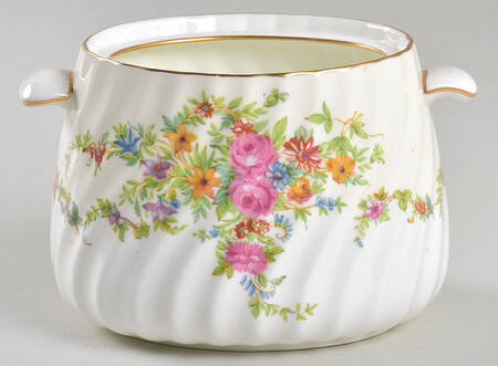 Lorraine (#S561, Cream Border) Sugar Bowl No Lid