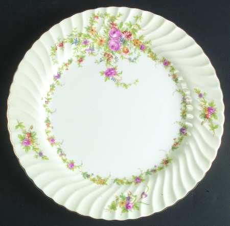 Lorraine (#S561, Cream Border) 12" Chop Plate (Round Platter)