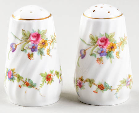 Lorraine (#S560, White Border) Salt & Pepper Set