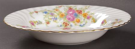 Lorraine (#S560, White Border) Rim Soup Bowl