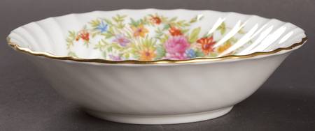 Lorraine (#S560, White Border) Fruit/Dessert (Sauce) Bowl