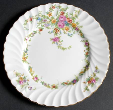 Lorraine (#S560, White Border) Salad Plate