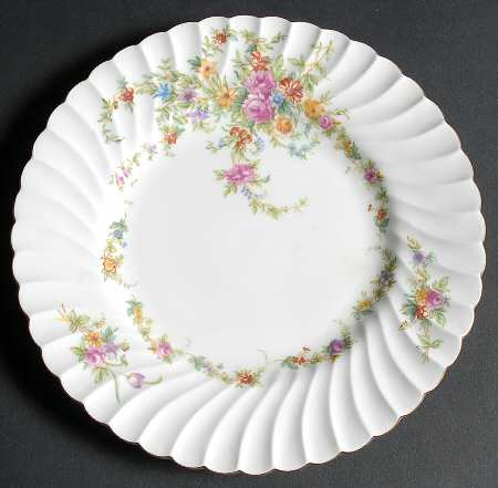 Lorraine (#S560, White Border) Luncheon Plate