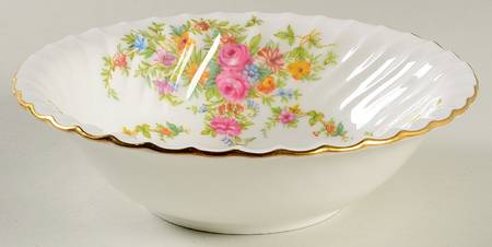 Lorraine (#S560, White Border) Coupe Cereal Bowl