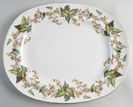Lothian (Wreath Backstamp) 16" Oval Serving Platter