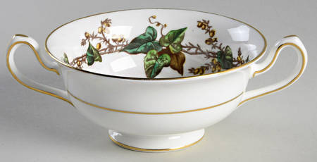 Lothian (Wreath Backstamp) Footed Cream Soup Bowl