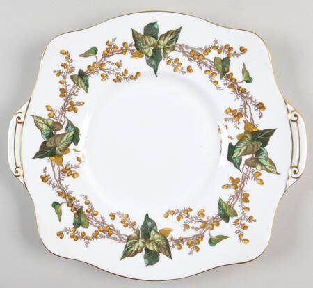 Lothian (Wreath Backstamp) Square Handled Cake Plate