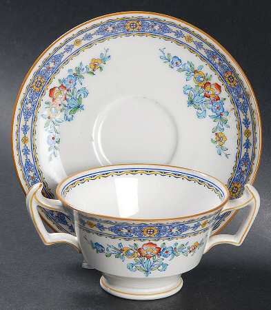 Luxor Footed Bouillon Cup & Saucer