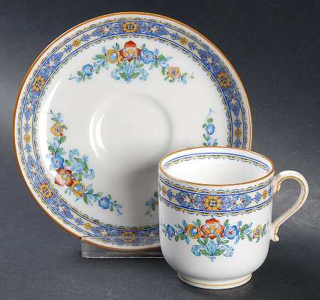 Luxor Flat Demitasse Cup & Saucer Set