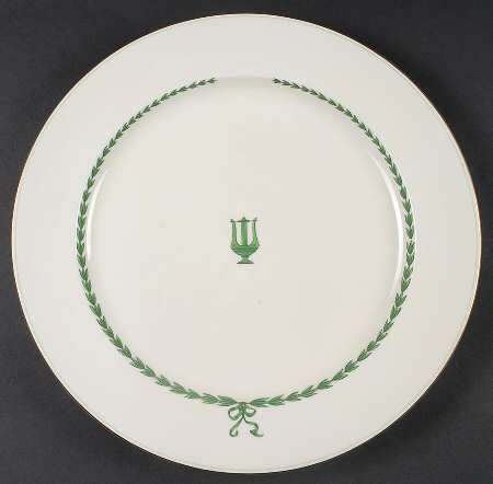 Lyre Green 14" Chop Plate (Round Platter)
