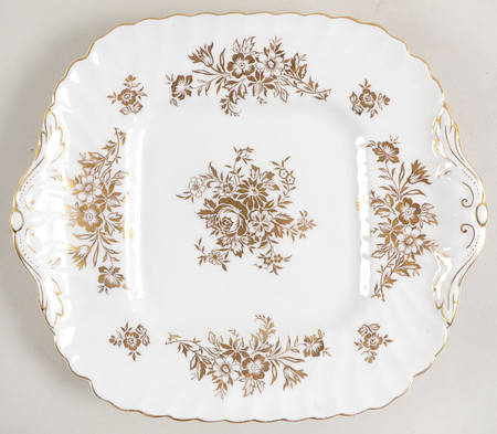 Marlow Gold Square Cake Plate