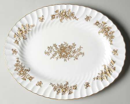 Marlow Gold 12" Oval Serving Platter