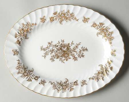 Marlow Gold 10" Oval Serving Platter