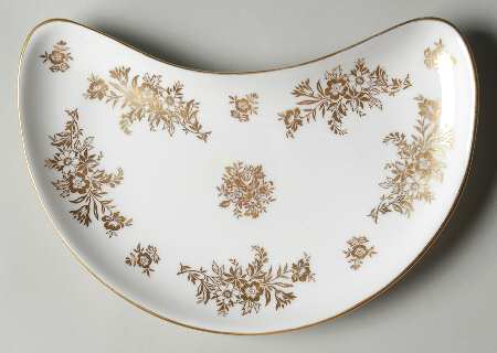 Marlow Gold Crescent Salad Plate