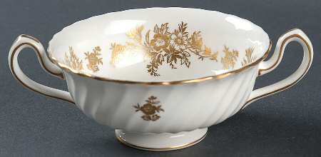 Marlow Gold Footed Cream Soup Bowl
