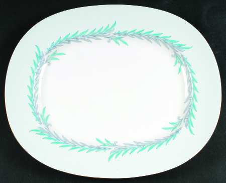Malta Blue 14" Oval Serving Platter