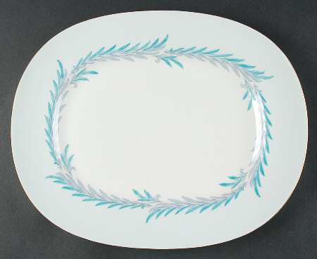 Malta Blue 15" Oval Serving Platter