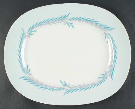 Malta Blue 16" Oval Serving Platter
